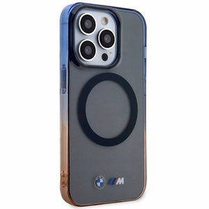 Dėklas BMW BMHMP14XHTGE iPhone 14 Pro Max 6.7" pilka/pilka kietas dėklas Gradientinis Bamperis MagSafe