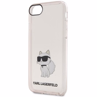 Karl Lagerfeld KLHCI8HNCHTCP iPhone 7/8/ SE 2020 / SE 2022 rožinis/rožinis kietas dėklas Ikonik Choupette
