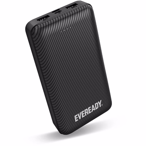 Eveready PX20B išorinė baterija, 20000 mAh, 2 × USB-A, juoda