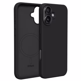 "Etteri" silikoninis magnetinis dėklas "iPhone 16 Plus" 6,7" juodas