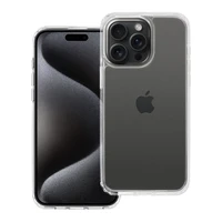 SUPER CLEAR HYBRID dėklas telefonui IPHONE 15 Pro skaidrus