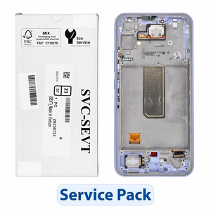 ServicePack LCD ekranas SAMSUNG A34 5G A346B violetinis GH82-31200D