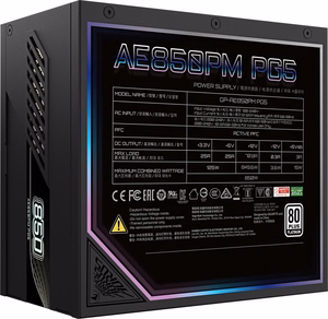 Gigabyte Aorus Elite Platinum ATX 3.1 850W maitinimo šaltinis