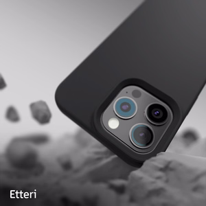 "Etteri" silikoninis magnetinis dėklas "iPhone 16 Pro 6,3" juodas