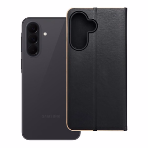 LUNA Book Gold, skirtas SAMSUNG A37 5G, juodas