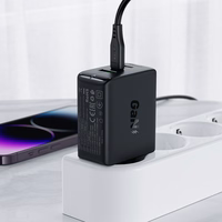 Įkroviklis Acefast A41 65W GaN 2xUSB-C/USB-A juodas