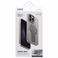 Uniq Heldro Max Magclick įkrovimo dėklas iPhone 16 Pro Max - permatomas
