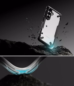 Ringke Fusion X Dėklas for Samsung Galaxy S26+ - skaidrus juodas