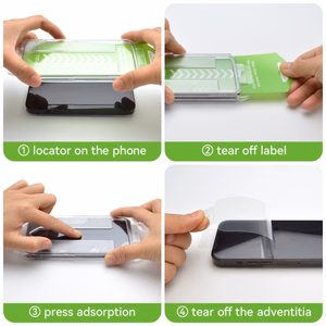 9H grūdintas stiklas su montavimo rėmeliu iPhone 14 Pro Max Wozinsky Premium stiklas - juodas