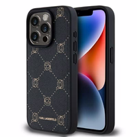 Karl Lagerfeld Magnetinis Karl Head iPhone 15 Pro dėklas - juodas