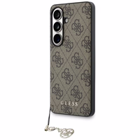 Guess dėklas 4G Classic Logo Charm MagSafe for Samsung Galaxy S26 rudas
