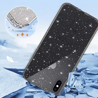 Crystal Glitter dėklas Iphone X/XS (5,8") sidabrinis