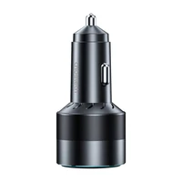 "Choetech" 63W dvigubas USB-C 45w + USB-A 18w greitasis automobilinis įkroviklis (juodas)