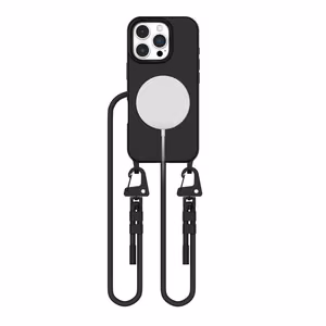 Чехол Tech-Protect MagNecklace MagSafe со шнурком для iPhone 16 Pro - чёрный