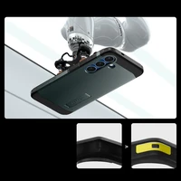 Spigen Tough Armor MagSafe Dėklas telefonui Samsung Galaxy S25+ - žalias