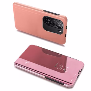 Dėklas telefonui Clear View Xiaomi Redmi K40 Pro+ / K40 Pro / K40 / Poco F3 - rožinis