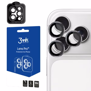 3mk Lens Protection Pro apsauginis stiklas iPhone 17 Pro / 17 Pro Max - pilka