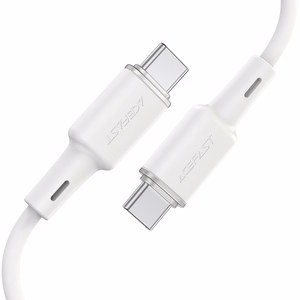 Acefast C2-03-CC USB-C - USB-C PD QC kabelis 60W 3A 480Mb/s 1.2m - baltas