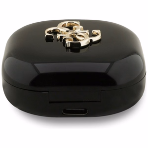 Belaidės ausinės TWS Guess 4G Metal Logo juoda