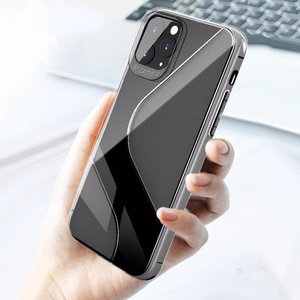 S-Case lankstus dangtelis TPU dėklas Huawei P40 Lite E mėlynas