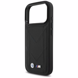 BMW M Quilted Logo MagSafe dėklas telefonui iPhone 17 Pro - juodas