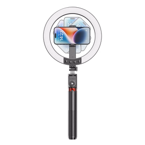 Blavec Selfie Ring lamp Aluminium Aura LED RGB Ring P-50 25cm tripod + remote control + 2,3 metres (RLP50-TRB23) black