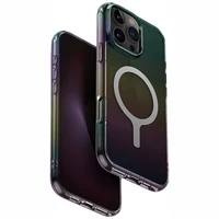 Uniq Iridescia Magclick įkrovimo dėklas iPhone 16 Pro Max – juodas