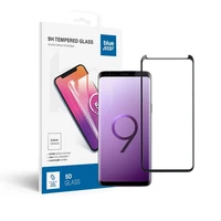 Apsauginis stiklas Blue Star - SAMSUNG Galaxy S9 Full Face (pilnas klijavimas su rėmeliu, dėklui draugiškas) juodas