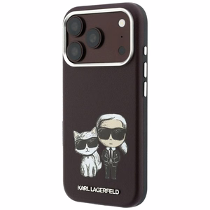 KARL LAGERFELD dėklas, skirtas IPHONE 18 Pro /17 Pro suderinamas su „MagSafe“ (Bodies Sketch) (spalva: bordo)