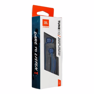 Wire earphones Jack 3,5 mm JBL T110 blue