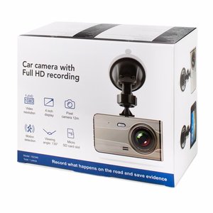 DVR979G Full HD G-sensor LCD automobilinis vaizdo registratorius su galinio vaizdo kamera - smėlio