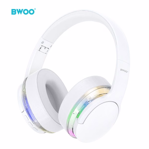 BWOO ANC Belaidis Headphone Premuim Sound Quality BW587 baltas