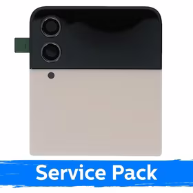 LCD ekranas suderinamas su Samsung F721 Z Flip4 (OUTER) su rėmeliu / Rožinis auksas / (Service Pack)