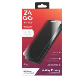 ZAGG InvisibleShield Glass Elite Privacy 360 apsauginis stiklas iPhone 16 Pro Max