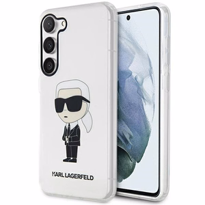 Karl Lagerfeld KLHCS23MHNIKTCT S23+ S916 permatomas kietasis dėklas Ikonik Karl Lagerfeld