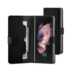 Dėklas Mercury Premium Diary Samsung F956 Z Fold6 juodas