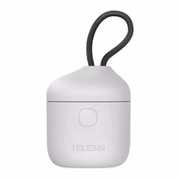 3 lizdų vandeniui atsparus įkroviklis Telesin Allin dėžutė + 2 baterijos GoPro Hero 12 / 11 / 10 / 9