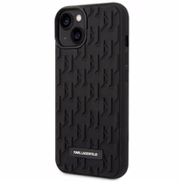 Karl Lagerfeld 3D Monogram dėklas telefonui iPhone 14 Plus - juodas