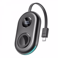 Power Bank Joyroom "JR-W09" Juodas 2500mAh (belaidis įkrovimas) + integruotas Type-C laidas