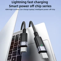 Yesido Kabelis CA160 pintas - Type C į Type C - PD 60W 1,2 metro juodas