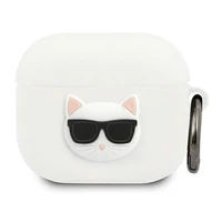 Karl Lagerfeld Silicone Choupette AirPods dėklas 3 - baltas