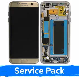 LCD ekranas suderinamas su Samsung G935 S7 Edge auksinis (in Service Pack box)(NoFrame version)