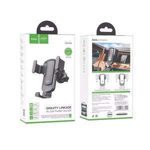 HOCO gravitacinis automobilinis laikiklis oro angai CA103 juodas