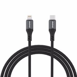 Dudao L3CL Плетёный кабель USB-C - Lightning 30W 1.2m - чёрный