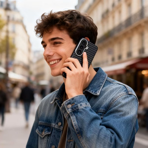 Tech-Protect Ion Carbon MagSafe Dėklas for Samsung Galaxy S26 - juodas and sidabrinis