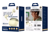 JELLICO belaidės ausinės (ENC) TWS32 geltonas