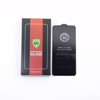 Grūdintas stiklas 6D iPhone X / XS / 11 Pro su juodu rėmeliu 10vnt rinkinys