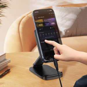 Acefast E45 sulankstomas reguliuojamas stalinis telefono stovas, juodas