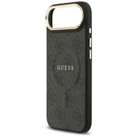 GUESS dėklas IPHONE 17 Air suderinamas su MagSafe GUHMP17MP4MSEGCK (PU 4G su klasikiniu) juodas