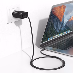 Blavec sieninis įkroviklis BC-8 GaN4 - Type C - PD QC 65W 3A (TCBC8G4-CB653A) juodas